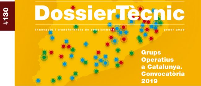 Nou Dossier Tècnic 130: “Grups Operatius a Catalunya. Convocatòria 2019”