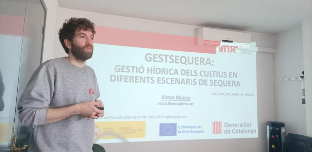 Víctor Blanco, investigador de projectes de recerca a l'Institut de Recerca i Tecnologia Agroalimentària (IRTA)